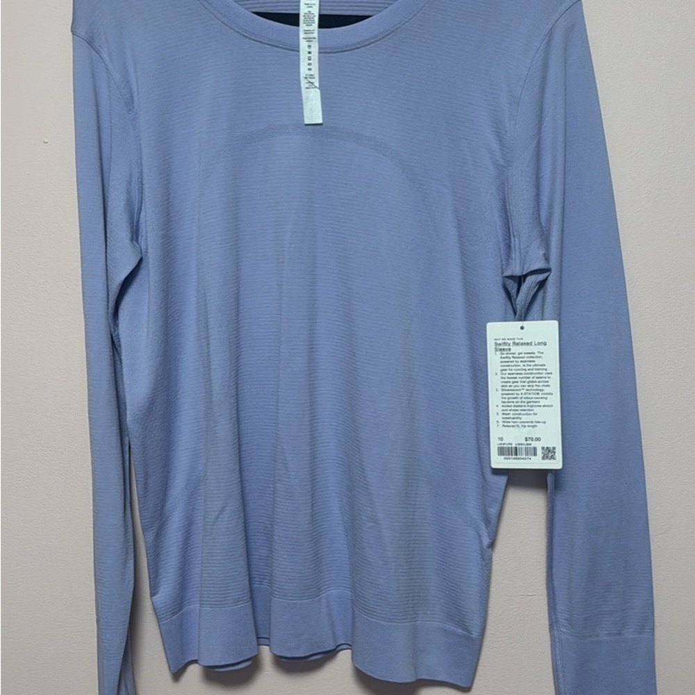 Lululemon Swiftly Relaxed Light Lavender Long-Sleeve Sweater